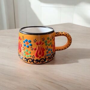 Colorful Hand-Painted Ceramic Mug